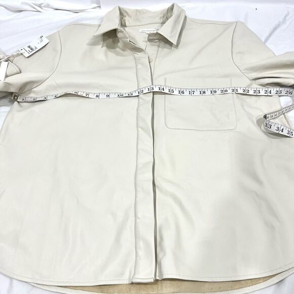 Good American better than leather shirt NWT over sized size 0 - Picture 5 of 10